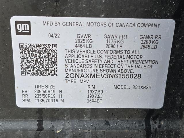 used 2022 Chevrolet Equinox car, priced at $25,839