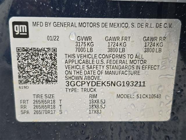 used 2022 Chevrolet Silverado 1500 car, priced at $37,630