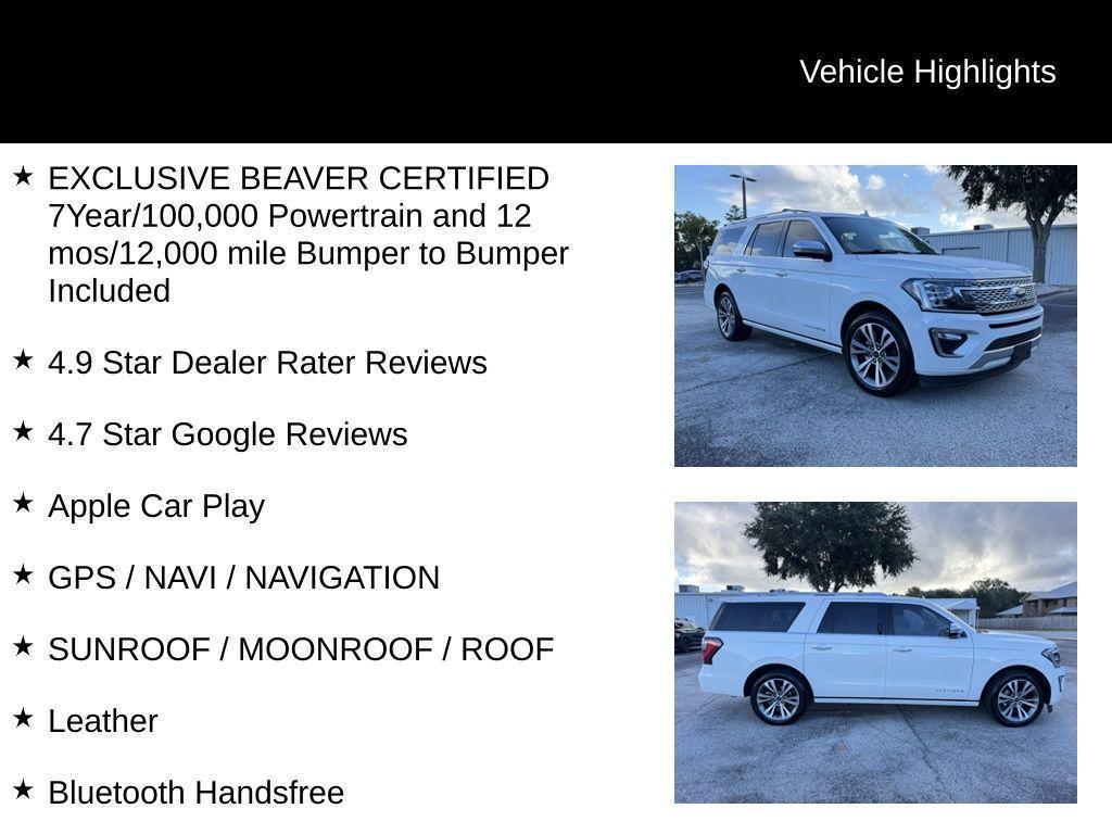 used 2020 Ford Expedition Max car, priced at $38,500