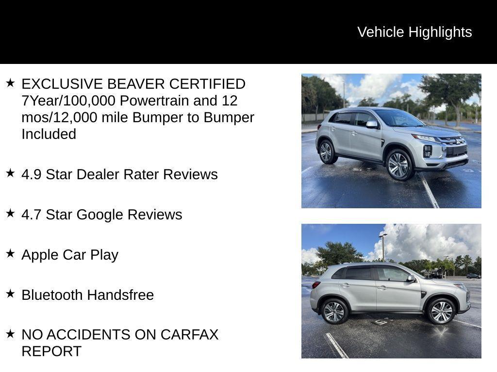 used 2024 Mitsubishi Outlander Sport car, priced at $18,200
