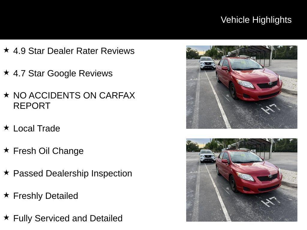 used 2010 Toyota Corolla car, priced at $8,300