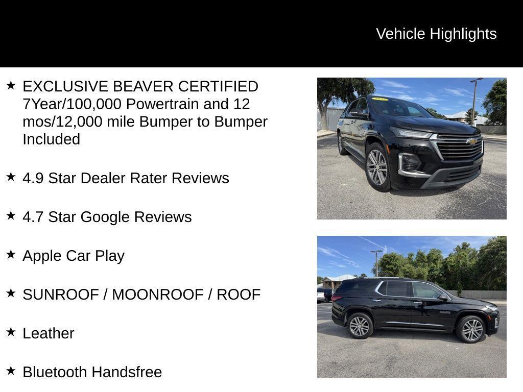 used 2022 Chevrolet Traverse car, priced at $36,400