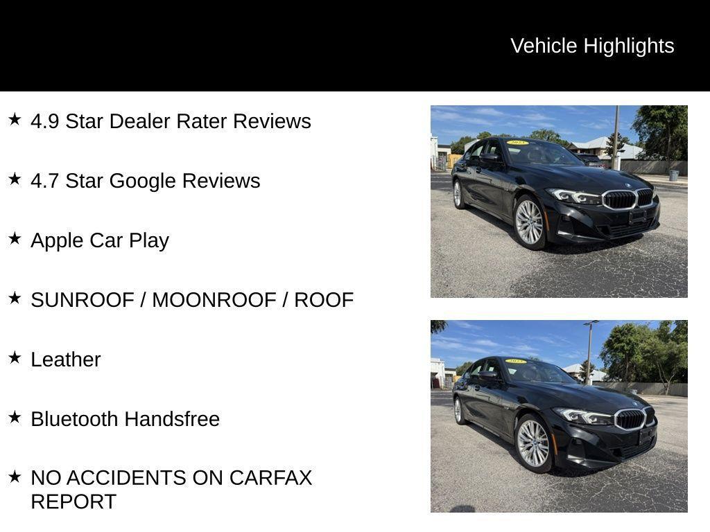 used 2023 BMW 330e car, priced at $29,300