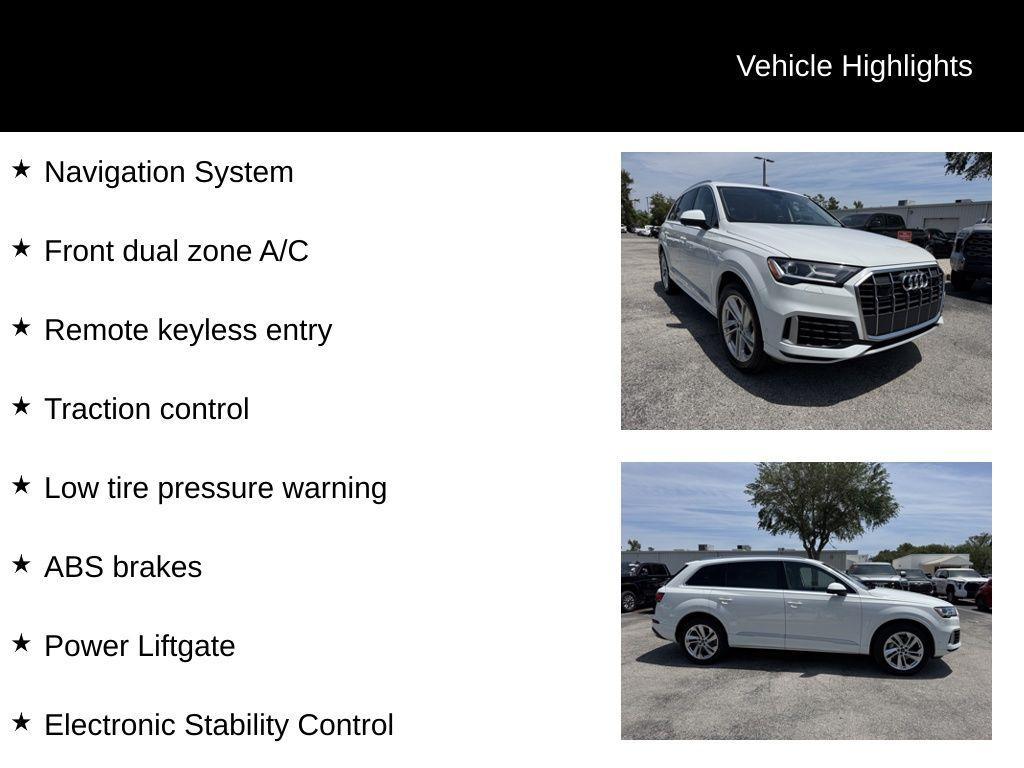 used 2023 Audi Q7 car, priced at $34,500