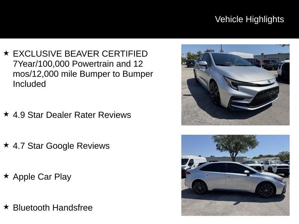 used 2024 Toyota Corolla Hybrid car, priced at $21,900
