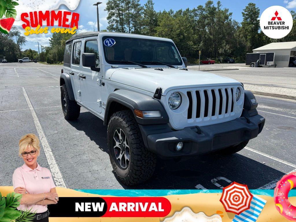 used 2021 Jeep Wrangler Unlimited car, priced at $27,400