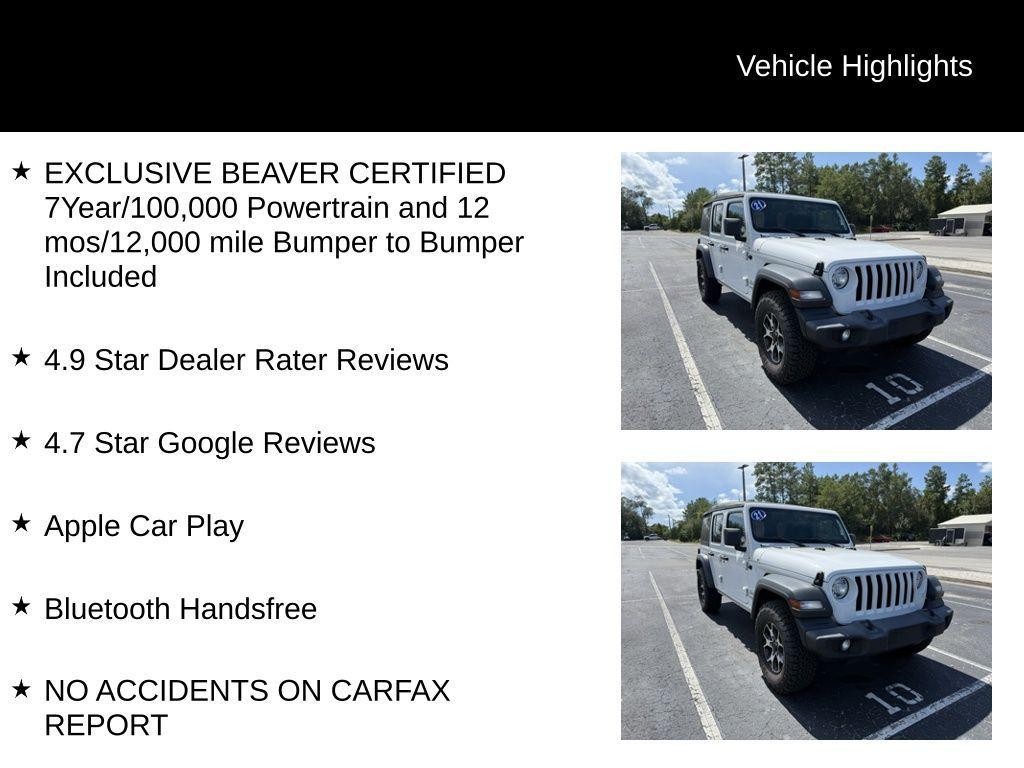 used 2021 Jeep Wrangler Unlimited car, priced at $27,400