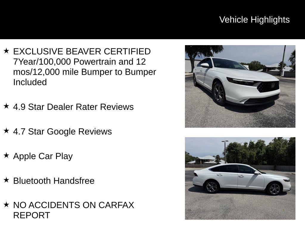 used 2023 Honda Accord car, priced at $23,500