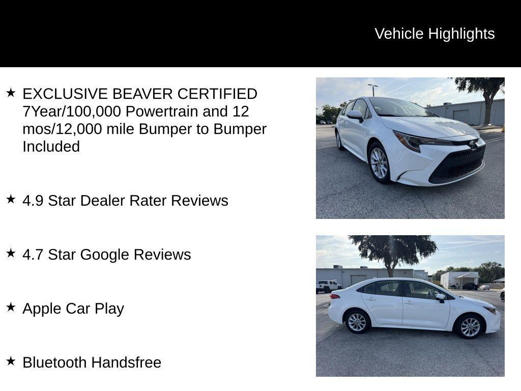 used 2022 Toyota Corolla car, priced at $19,300