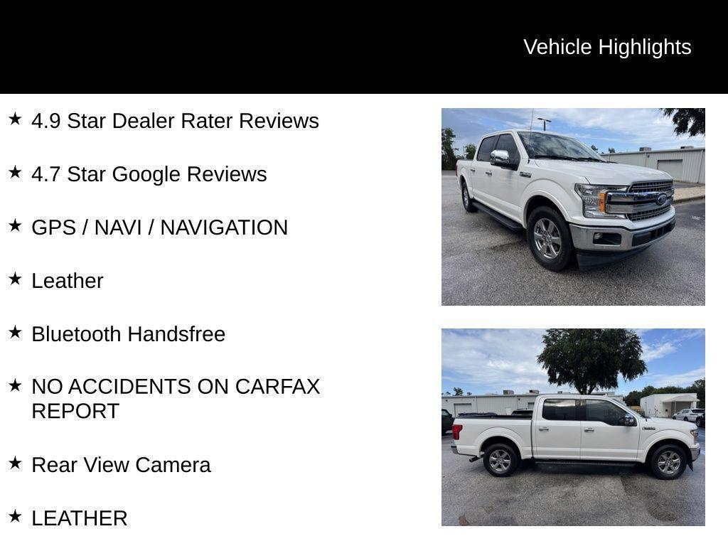used 2018 Ford F-150 car, priced at $32,500