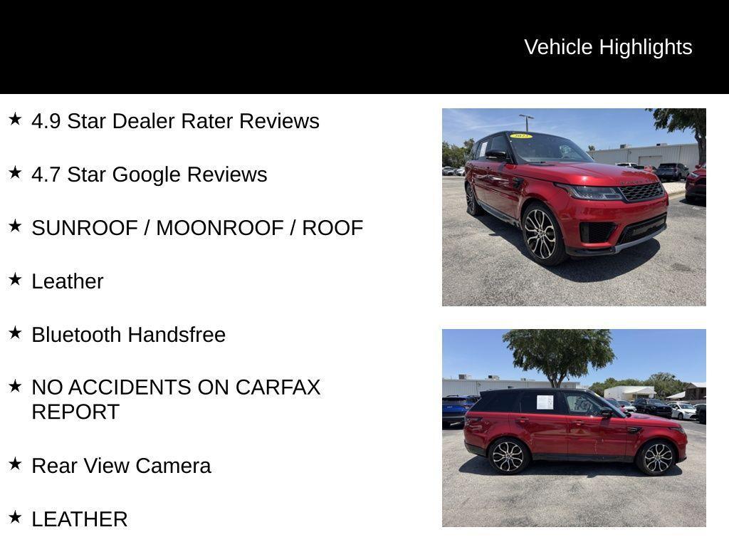 used 2022 Land Rover Range Rover Sport car, priced at $44,000