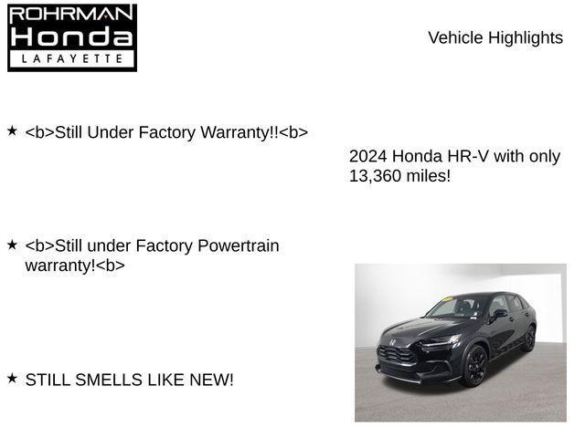 used 2024 Honda HR-V car, priced at $27,236