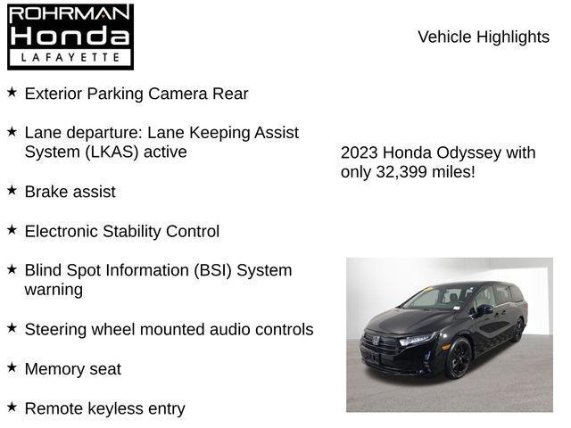 used 2023 Honda Odyssey car, priced at $35,989