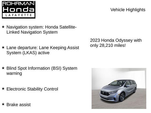 used 2023 Honda Odyssey car, priced at $35,354