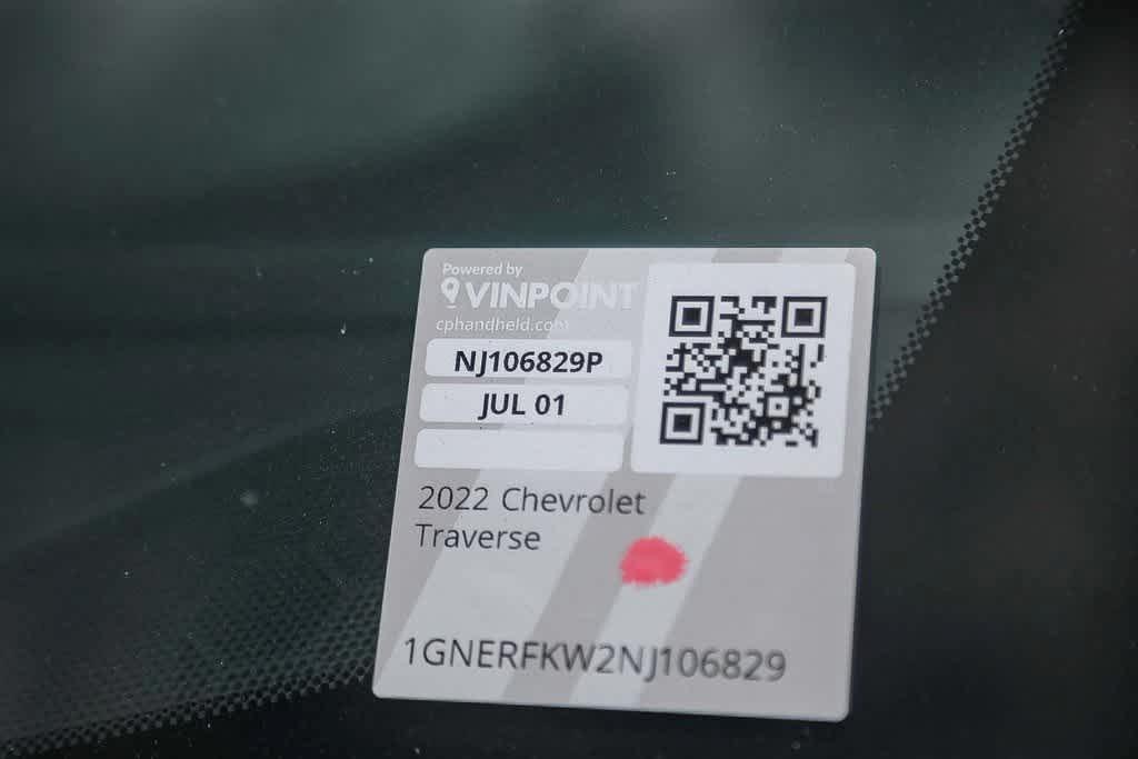 used 2022 Chevrolet Traverse car, priced at $21,588