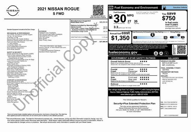 used 2021 Nissan Rogue car, priced at $19,991