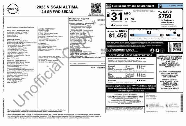 used 2023 Nissan Altima car, priced at $24,991