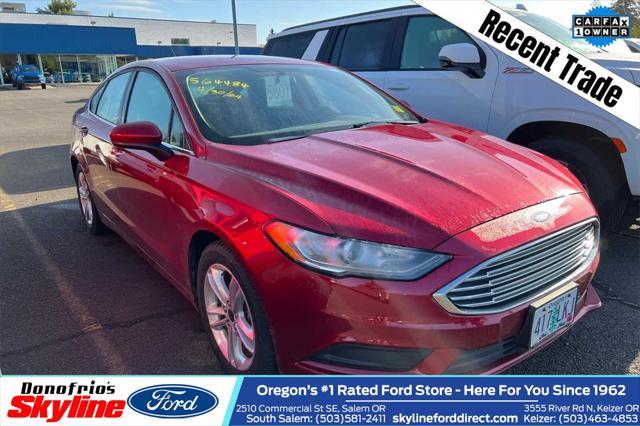used 2018 Ford Fusion car, priced at $17,990
