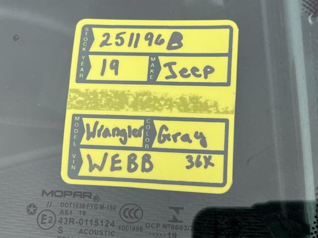 used 2019 Jeep Wrangler Unlimited car