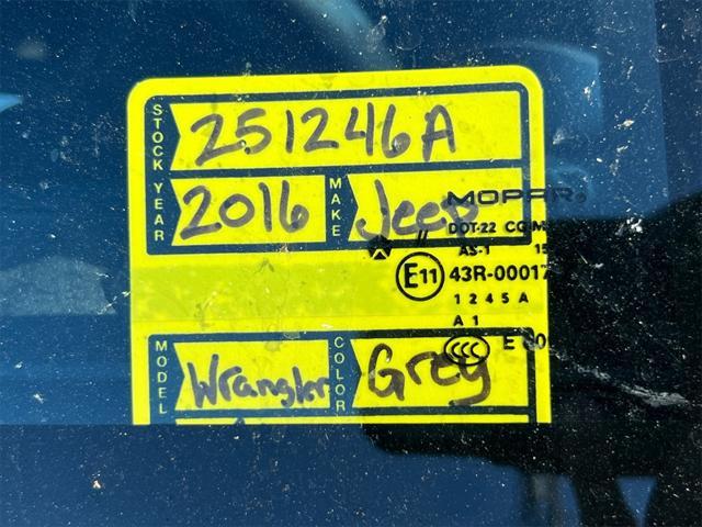 used 2016 Jeep Wrangler Unlimited car, priced at $22,312