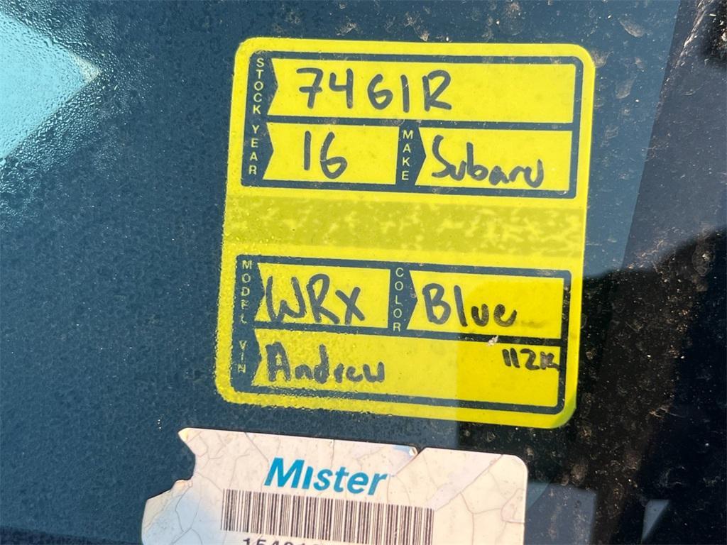 used 2016 Subaru WRX car