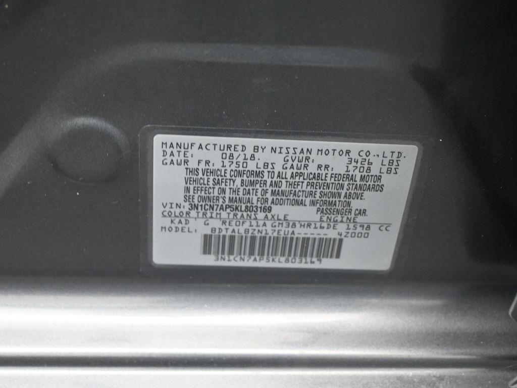 used 2019 Nissan Versa car, priced at $9,449