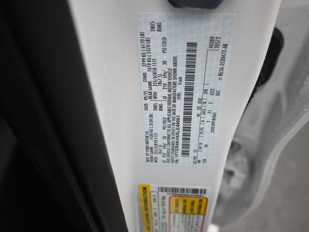 new 2025 Ford Ranger car, priced at $46,900