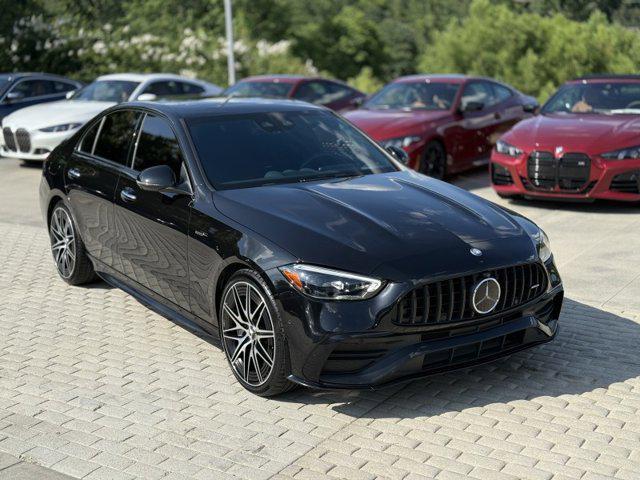 used 2024 Mercedes-Benz AMG C 43 car, priced at $59,990