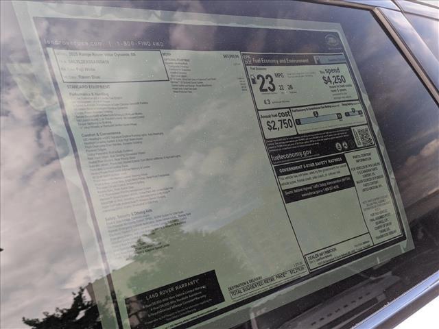 used 2025 Land Rover Range Rover Velar car, priced at $58,611