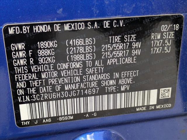 used 2018 Honda HR-V car, priced at $17,495