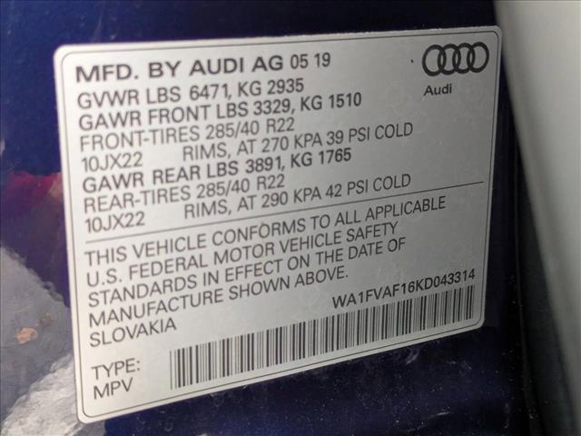 used 2019 Audi Q8 car, priced at $31,777