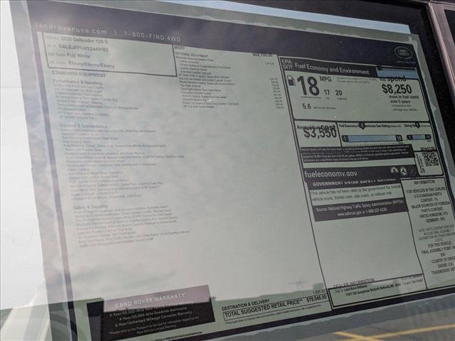 new 2025 Land Rover Defender car, priced at $78,545