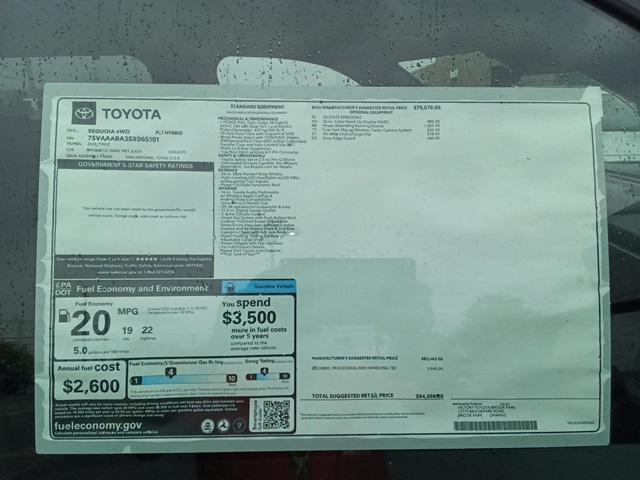 new 2025 Toyota Sequoia car, priced at $84,508