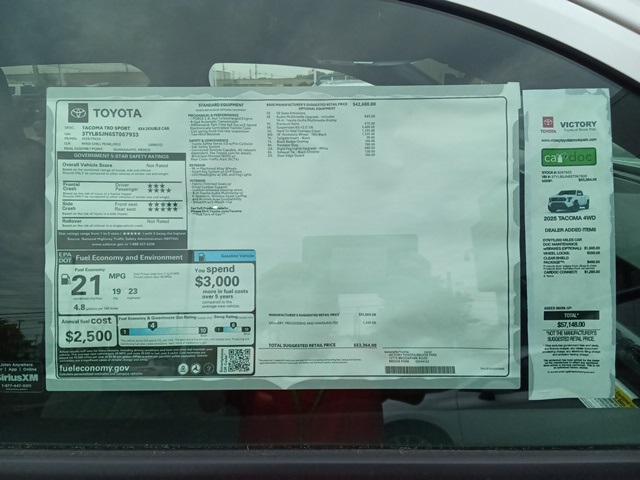 new 2025 Toyota Tacoma car, priced at $53,364