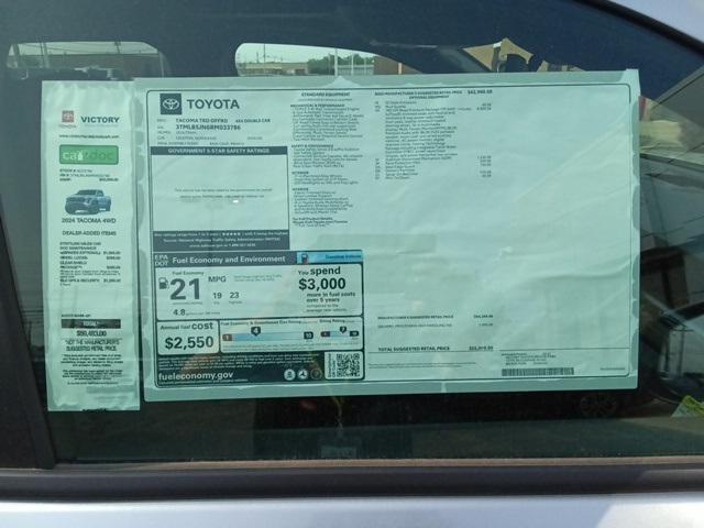 new 2024 Toyota Tacoma car, priced at $55,699