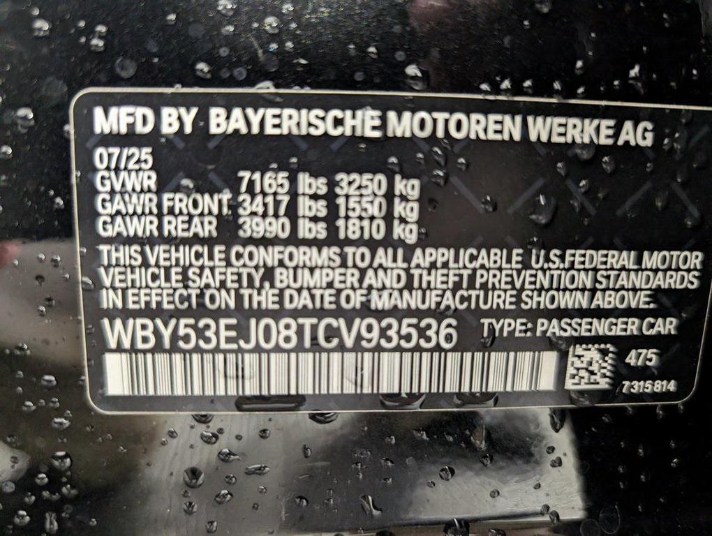 new 2026 BMW i7 car, priced at $129,430