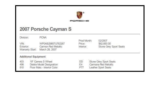 used 2007 Porsche Cayman car, priced at $33,995