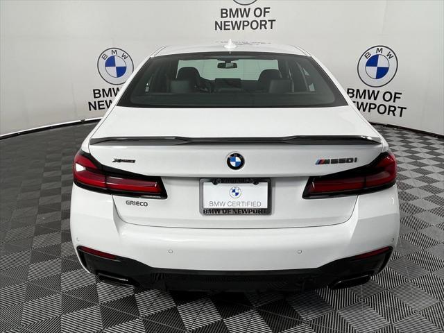 used 2021 BMW M550 car, priced at $59,995