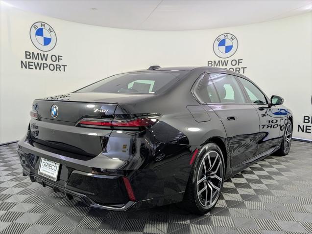 new 2025 BMW 740 car, priced at $109,575