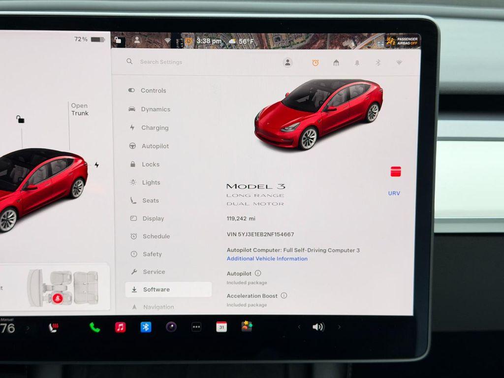 used 2022 Tesla Model 3 car, priced at $17,995