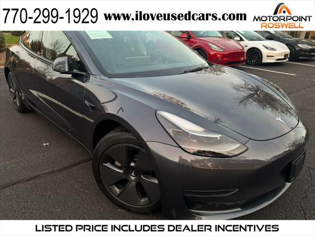 used 2023 Tesla Model 3 car, priced at $24,786