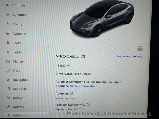 used 2023 Tesla Model 3 car, priced at $24,786