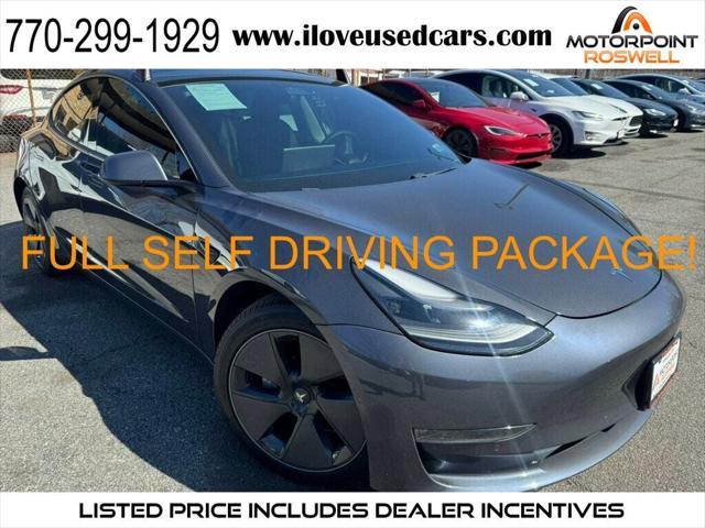 used 2019 Tesla Model 3 car, priced at $24,786