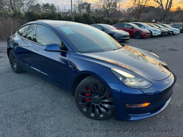 used 2021 Tesla Model 3 car, priced at $27,999