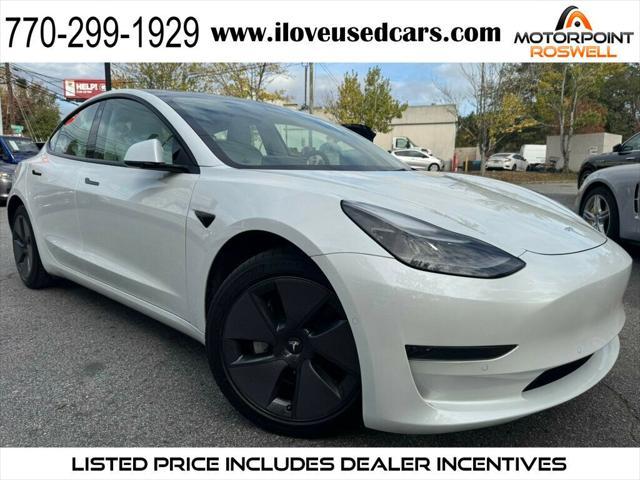 used 2020 Tesla Model 3 car, priced at $24,401