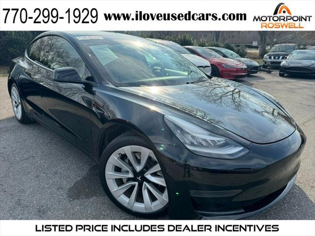 used 2021 Tesla Model 3 car, priced at $16,999