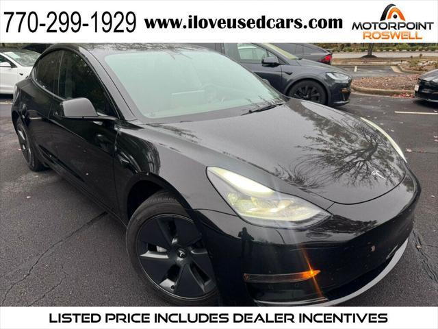 used 2022 Tesla Model 3 car, priced at $24,401