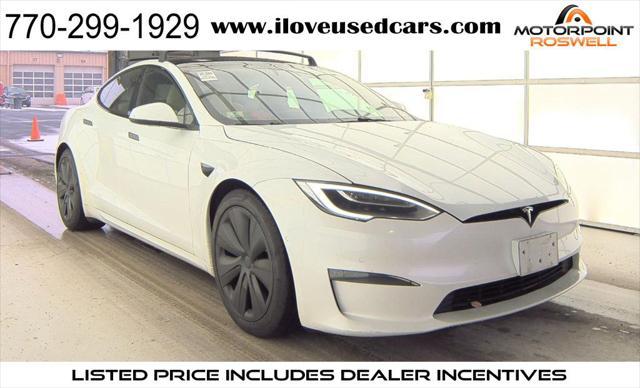 used 2021 Tesla Model S car, priced at $35,999