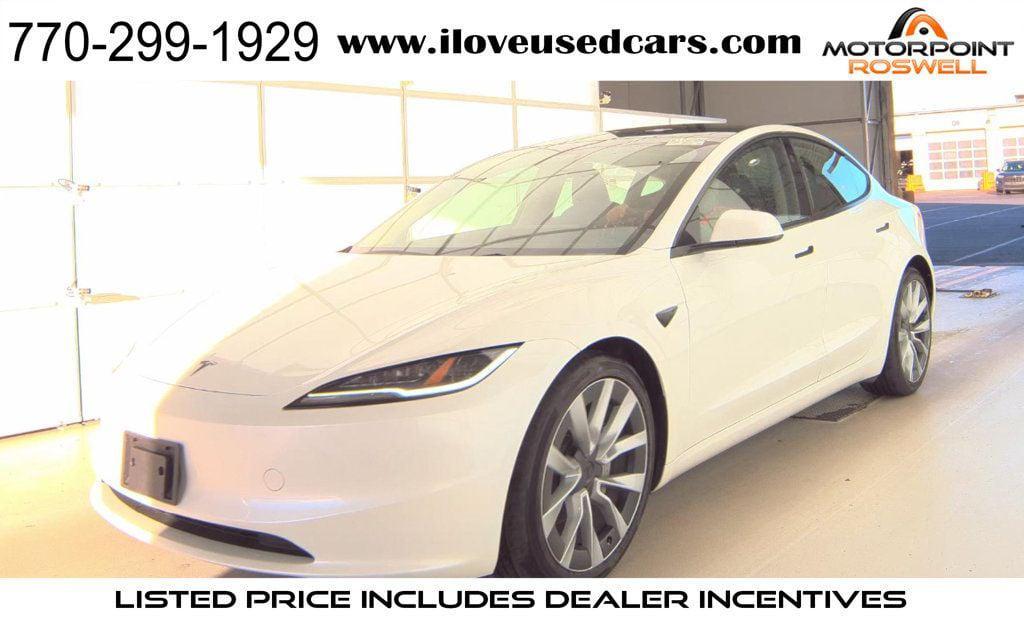 used 2024 Tesla Model 3 car, priced at $35,786