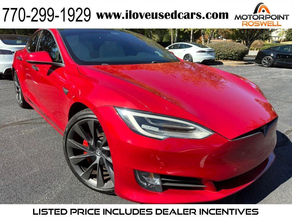 used 2021 Tesla Model S car, priced at $37,786